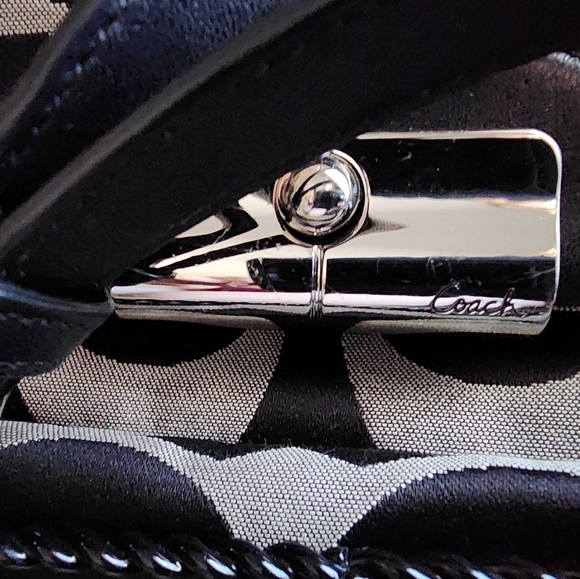 NWOT Coach Kristin Signature Black Crossbody Satchel - Picture 4 of 12